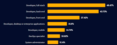 Perfil desarrolladores de software 2021